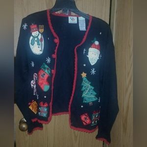 Vintage Christmas cardigan Y2K
